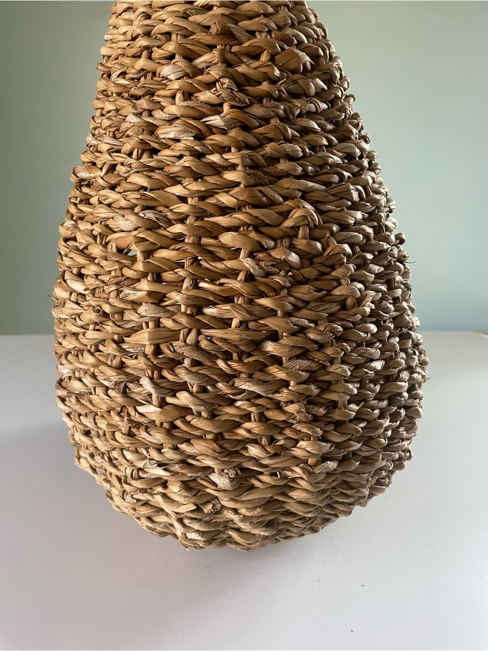 Korissa Savar Boho Hanging Pot Planter Sea Grass Raffia 17.5 x 8.5 - Picture 10 of 13